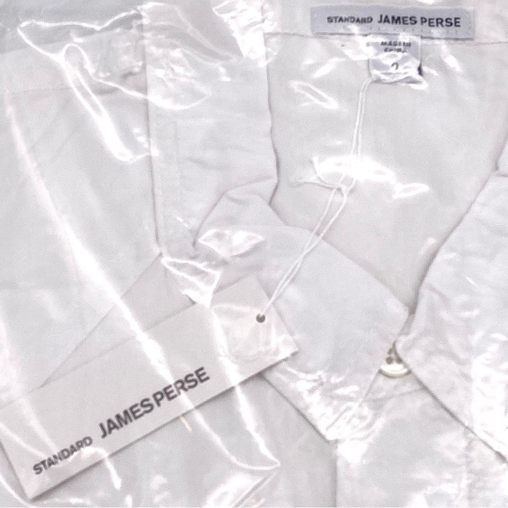 NWT Standard James Perse Men's Cotton Western Button Down Shirt, M/2 - Picture 8 of 13